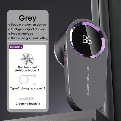 Revitalize Your Wardrobe with the Ultimate LED Digital Lint Remover - USB Rechargeable Fabric Shaver for Effortless Cleaning